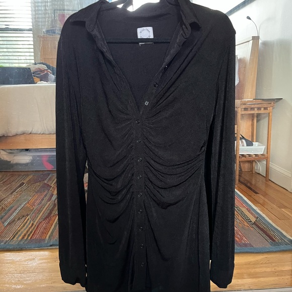 With Jean cute long sleeve dress - Picture 2 of 4